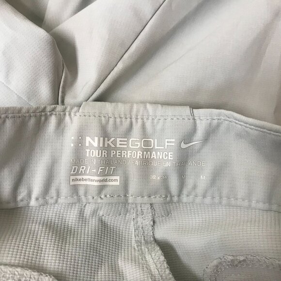 NIKE GOLF - MEN'S 32 X 34 - GRAY DRI FIT TOUR PERFORMANCE GOLF PANTS - Picture 3 of 5